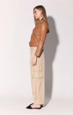 Allison Camel Leather Jacket