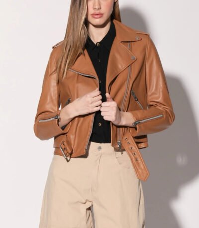 Allison Camel Leather Jacket
