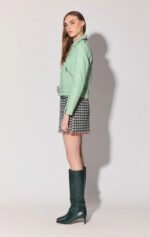 Allison Pistachio Leather Jacket