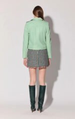 Allison Pistachio Leather Jacket
