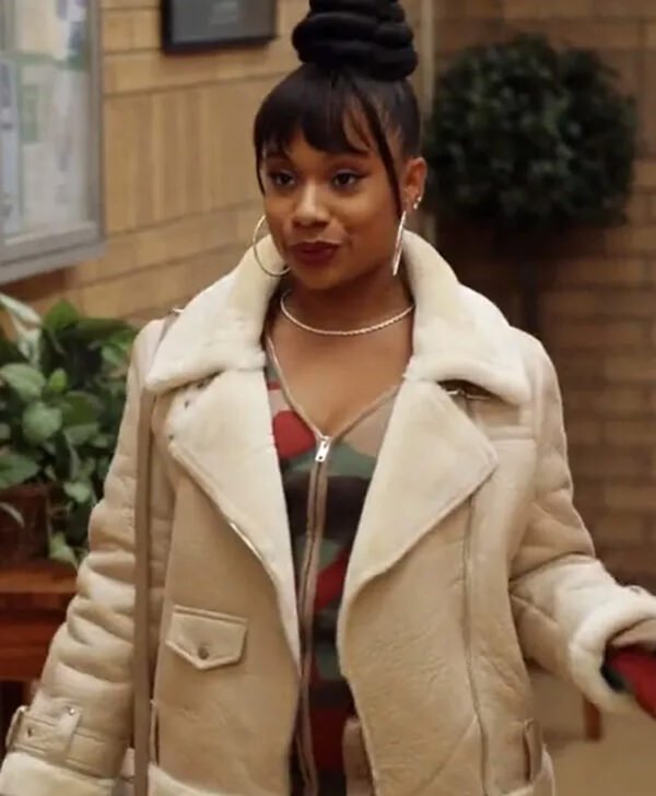 Amber Abbott Elementary Shearling Leather Jacket