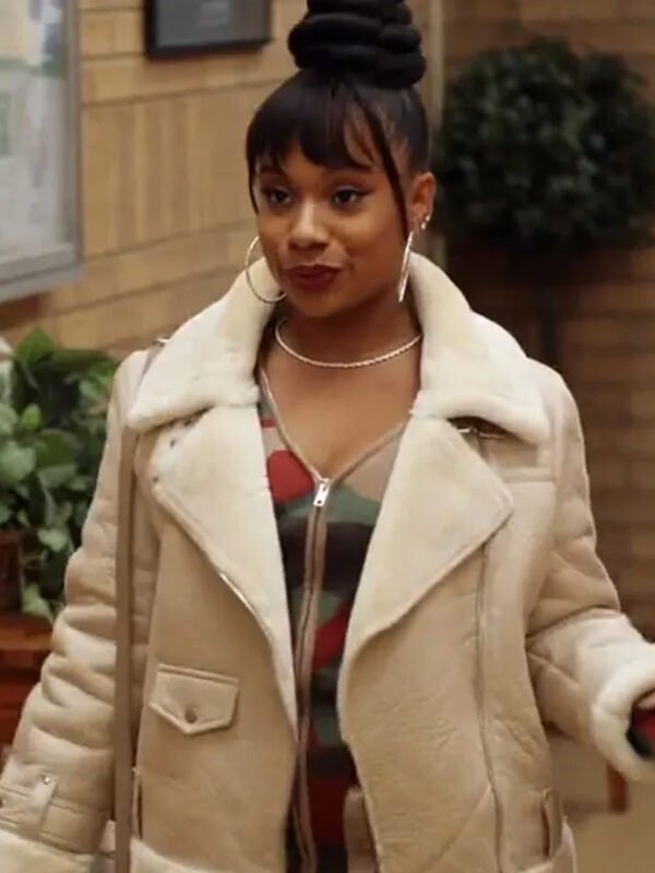 Amber Abbott Elementary Shearling Leather Jacket