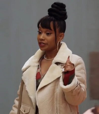 Amber Abbott Elementary Shearling Leather Jacket