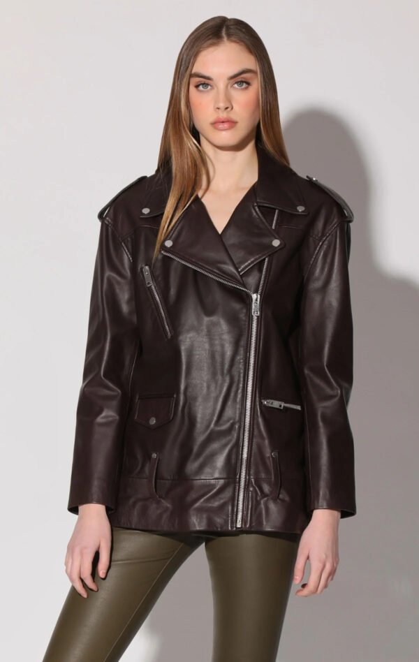 Emery Mocha Jacket Leather