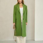 Grass Green Long Wool Coat