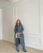 Gray Wool Trench Coat
