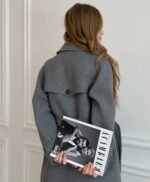 Gray Wool Trench Coat