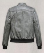 Harbor Gray Kendall Jenner Leather Jacket