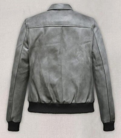Harbor Gray Kendall Jenner Leather Jacket