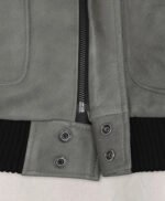 Harbor Gray Kendall Jenner Leather Jacket