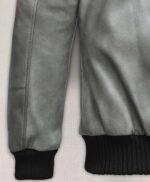 Harbor Gray Kendall Jenner Leather Jacket