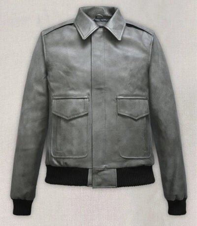 Harbor Gray Kendall Jenner Leather Jacket