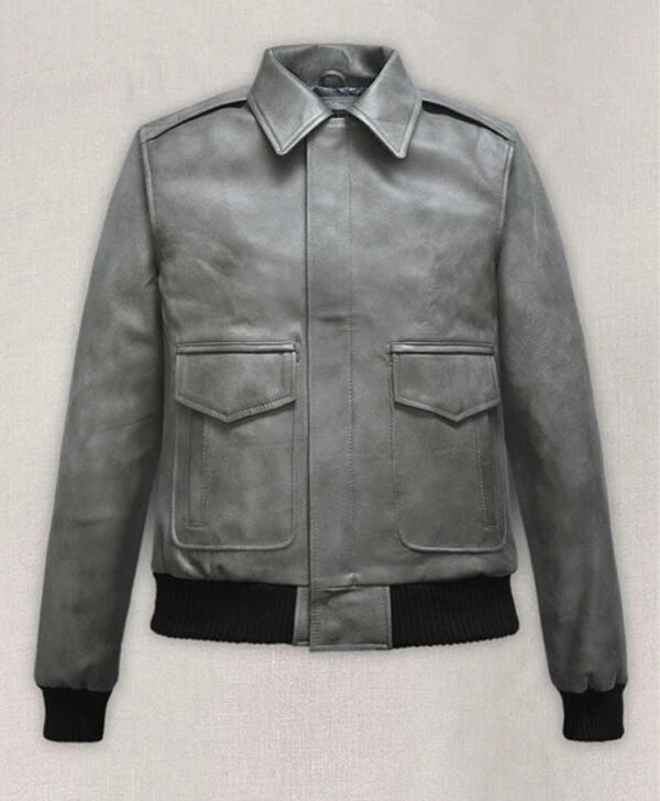 Harbor Gray Kendall Jenner Leather Jacket