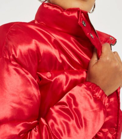 High School Puffer Chicago Bulls Red Jacket