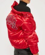 High School Puffer Chicago Bulls Red Jacket