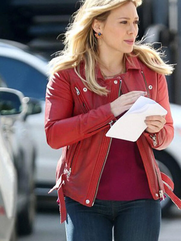 Hilary Duff Leather Jacket For Women