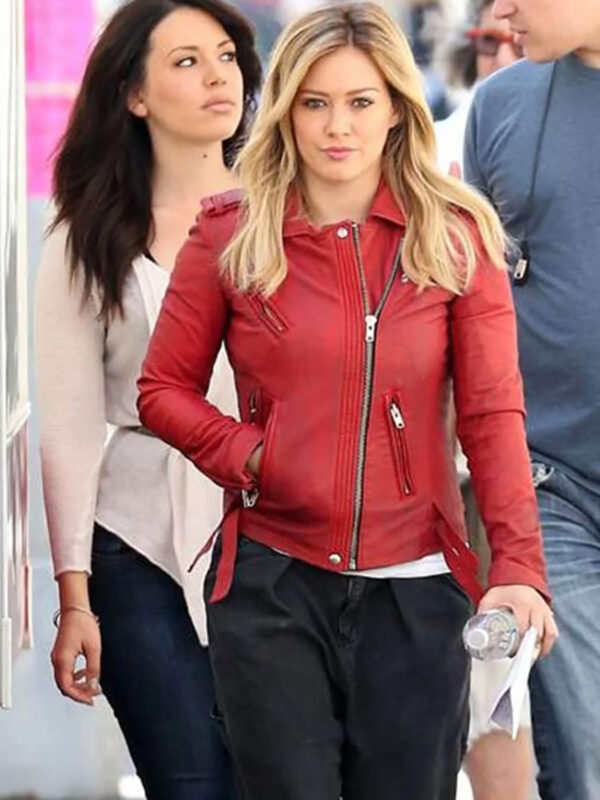 Hilary Duff Leather Jacket For Women