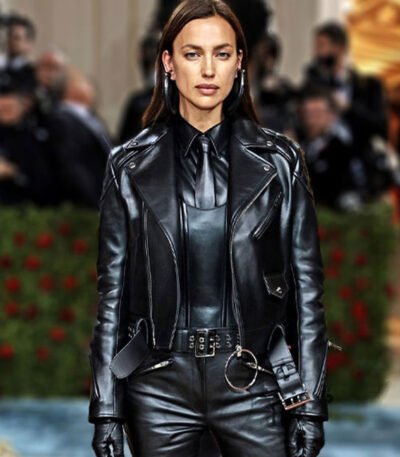 Irina Shayk Met Gala 2023 Leather Jacket