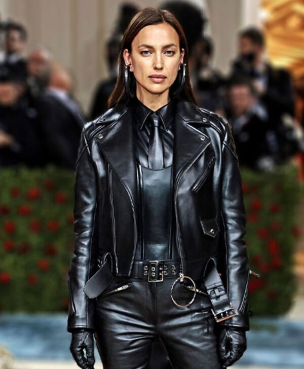 Irina Shayk Met Gala 2023 Leather Jacket