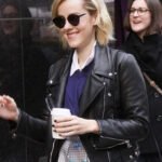 Jena Malone Black Leather Jacket