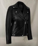 Jena Malone Black Leather Jacket