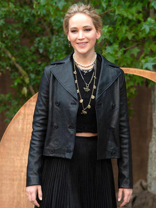 Jennifer Lawrence Leather Jacket