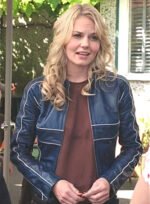 Jennifer Morrison Once Upon A Time Blue Leather Jacket
