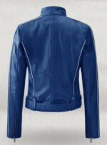Jennifer Morrison Once Upon A Time Blue Leather Jacket