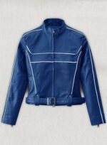 Jennifer Morrison Once Upon A Time Blue Leather Jacket