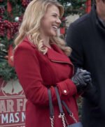 Jodie Sweetin Christmas Candace Livingstone Red Wool Coat