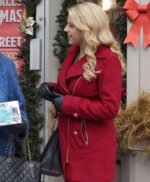 Jodie Sweetin Christmas Candace Livingstone Red Wool Coat