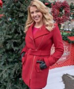 Jodie Sweetin Christmas Candace Livingstone Red Wool Coat