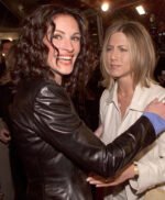 Julia Roberts Black Leather Blazer
