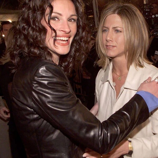 Julia Roberts Black Leather Blazer