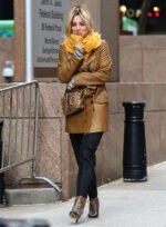 Kaley Cuoco The Flight Attendant Trench Leather Coat