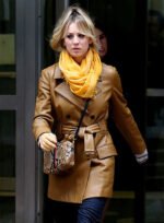 Kaley Cuoco The Flight Attendant Trench Leather Coat