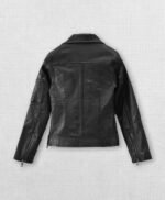 Karen Gillan Black Leather Jacket