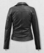 Karen Gillan Black Leather Jacket