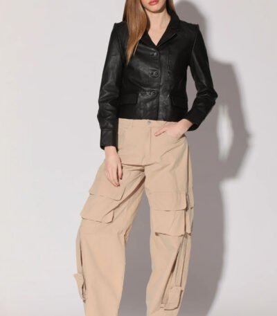 Karter Black Leather Jacket