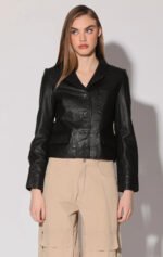 Karter Black Leather Jacket
