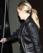 Kate Hudson Black Biker Leather Jacket