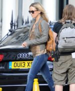 Kate Hudson Gray Leather Jacket