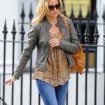 Kate Hudson Gray Leather Jacket