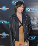 Kathryn Hahn Black Leather Jacket