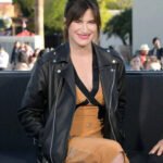 Kathryn Hahn Black Leather Jacket