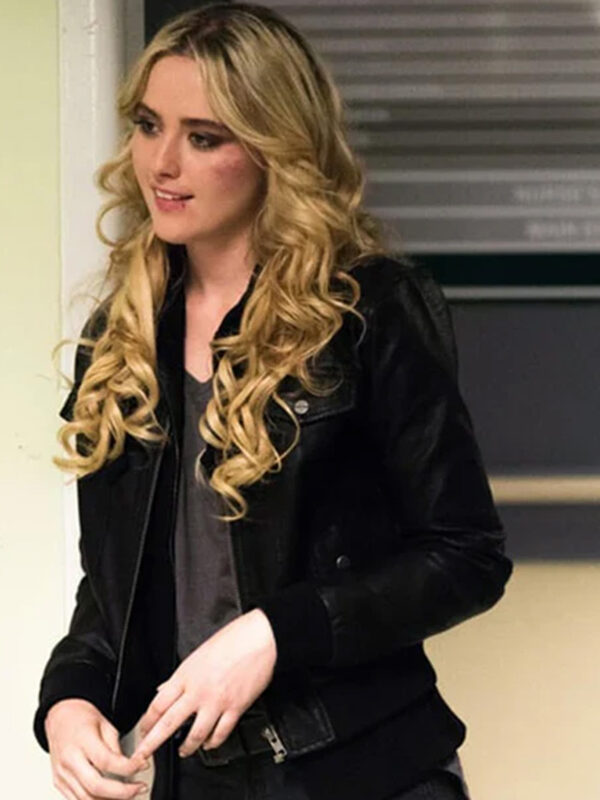 Kathryn Newton Supernatural Black Leather Jacket