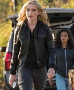 Kathryn Newton Supernatural Black Leather Jacket