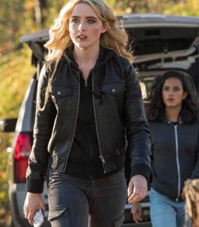Kathryn Newton Supernatural Black Leather Jacket