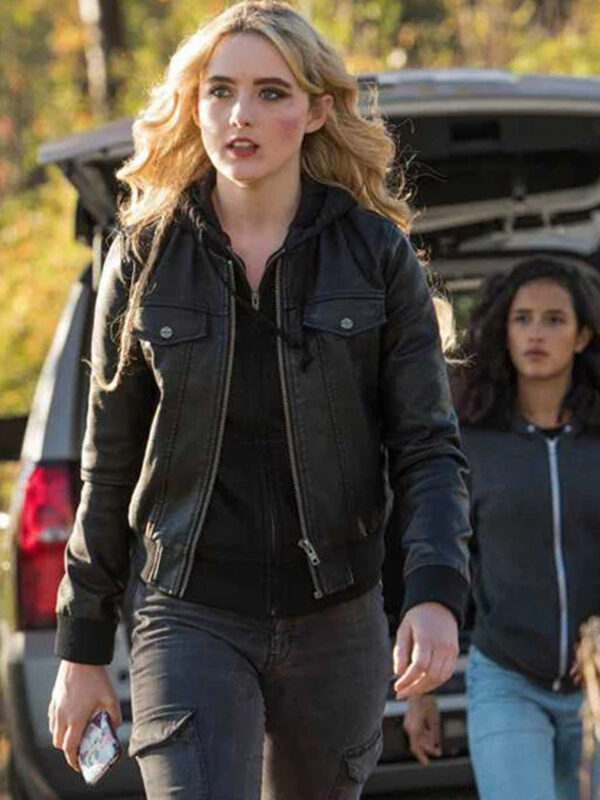 Kathryn Newton Supernatural Black Leather Jacket
