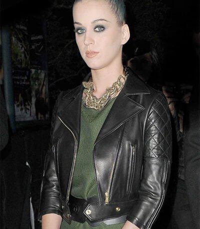 Katy Perry Black Leather Jacket